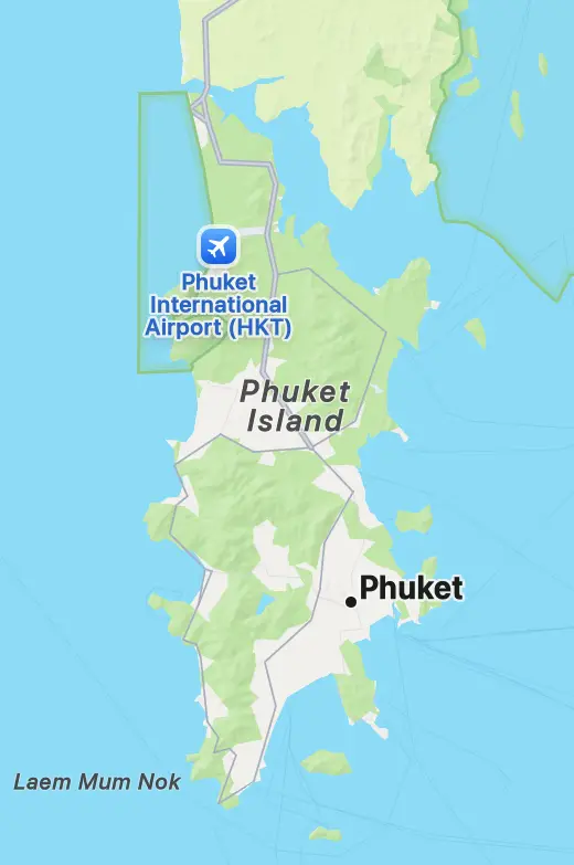 Map of Phuket