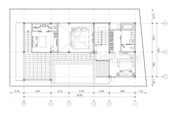 RAW7317: Three Bedroom Villa Steps Away from Rawai Beach. Photo #25
