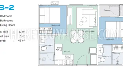 LAG7104: 2-Bedroom Unit in Bang Tao. Photo #11