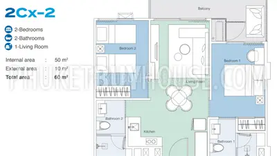 LAG7104: 2-Bedroom Unit in Bang Tao. Photo #5