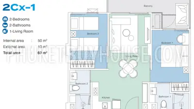 LAG7104: 2-Bedroom Unit in Bang Tao. Photo #6