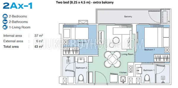 LAG7104: 2-Bedroom Unit in Bang Tao. Photo #15