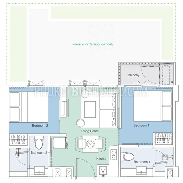 LAG7104: 2-Bedroom Unit in Bang Tao. Photo #16