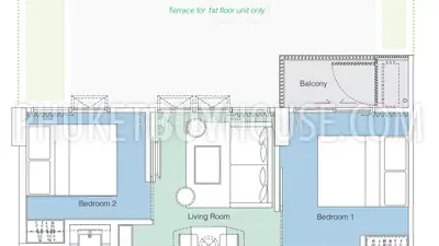 LAG7104: 2-Bedroom Unit in Bang Tao. Photo #17