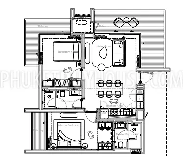 BAN22428: Escape to Your Luxurious 2-Bedroom Haven in Bangtao, Phuket. Photo #4