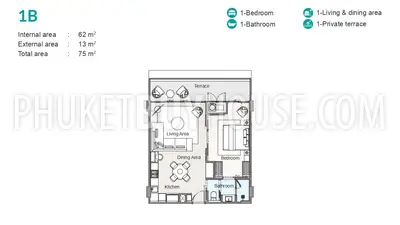 LAG22429: One Bedroom Apartment with Private Terrace in Laguna. Fotoğraf #12
