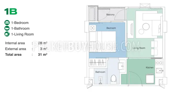 LAG7106: 1 Bedroom Cosy Unit in Bang Tao. Photo #11