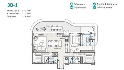 LAG22431: Spacious 3-Bedroom Apartment with Private Terrace Near Bang Tao Beach, Laguna. 照片 #3