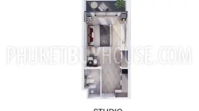 RAW22435: Chick studio Apartment in Rawai – Perfect for Living or Investment. Fotoğraf #2