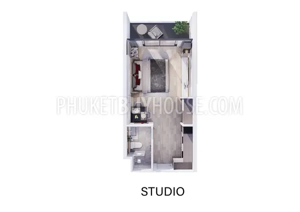 RAW22435: Chick studio Apartment in Rawai – Perfect for Living or Investment. Photo #2