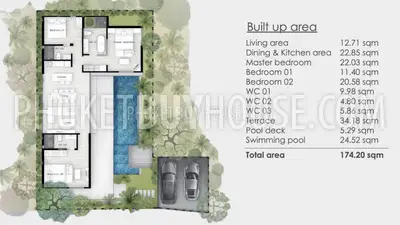 NAI7128: Pool Villa with 3 Bedrooms in Nai Harn. Photo #17