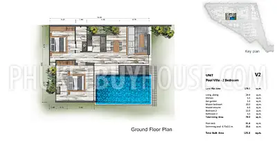 LAY7141: Minimalistic Two Bedroom Pool Villa in Layan. Photo #4