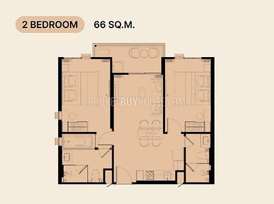 KAT22455: Modern Seaside Two Bedroom Apartments for Sale in Kata, Phuket. Photo #4