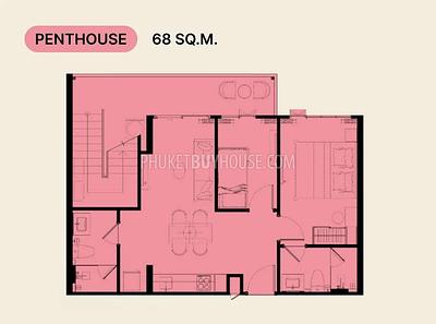KAT22457: Modern Seaside Penthouse Apartments for Sale in Kata, Phuket. Photo #4