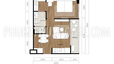 BAN22465: Contemporary 1 Bedroom Flat Near Bangtao Beach, Phuket. Fotoğraf #8