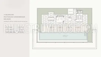 LAY22473: Exclusive 4-Bedroom Penthouse Condominium with Private Rooftop Pool. Photo #3