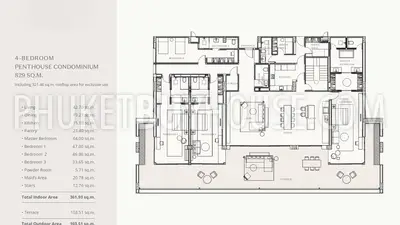 LAY22473: Exclusive 4-Bedroom Penthouse Condominium with Private Rooftop Pool. Photo #2
