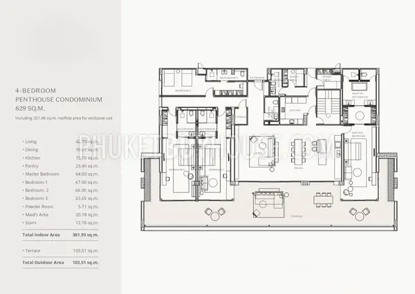 LAY22473: Exclusive 4-Bedroom Penthouse Condominium with Private Rooftop Pool. Photo #2