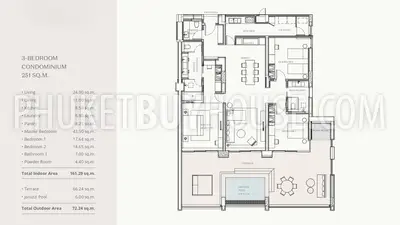 LAY22471: Elegant 3-Bedroom Condominium with Expansive Living Space. 照片 #3