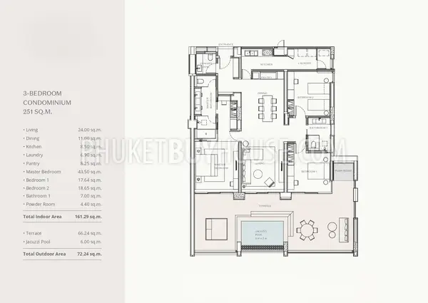 LAY22471: Elegant 3-Bedroom Condominium with Expansive Living Space. Photo #3