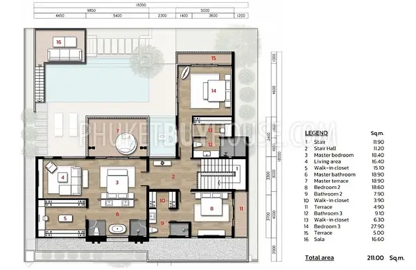 BAN7172: Luxury Villa with 5 Bedrooms in Bang Tao Area. Photo #4