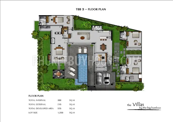 CHE7173: Four+1 Bedroom Villa with Big Land Plot in Cherngtalay. Photo #2