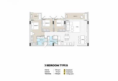 LAG22470: 3-Bedroom Freehold Condo with Scenic Sea and Lake Views – 119 Sq.m In Laguna. 照片 #4