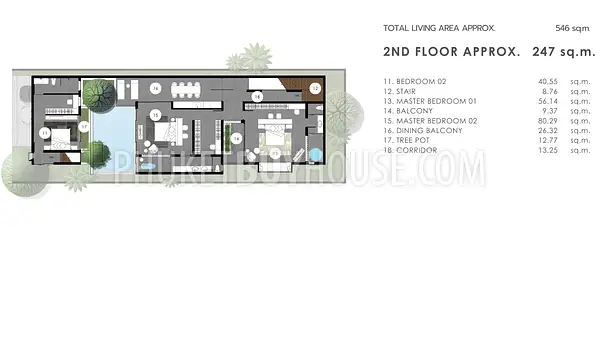 KAM22484: Exclusive 4-Bedroom Pool Villas in Kamala, Phuket. Fotoğraf #5