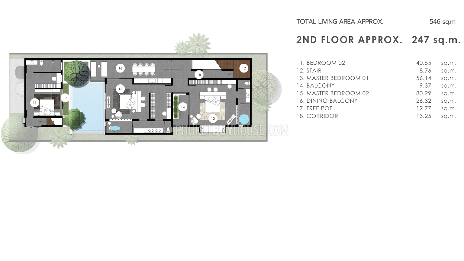 KAM22484: Exclusive 4-Bedroom Pool Villas in Kamala, Phuket. Photo #5