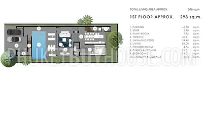 KAM22484: Exclusive 4-Bedroom Pool Villas in Kamala, Phuket. Photo #4