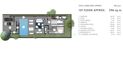 KAM22484: Exclusive 4-Bedroom Pool Villas in Kamala, Phuket. 照片 #4