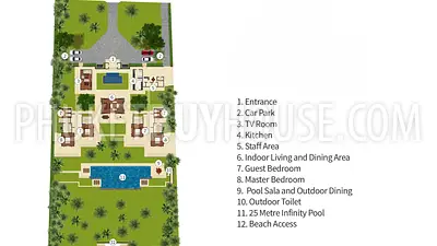 PHA22488: Breathtaking 6-Bedroom Beachfront Villa with Infinity Pool and Lush Gardens. Photo #2