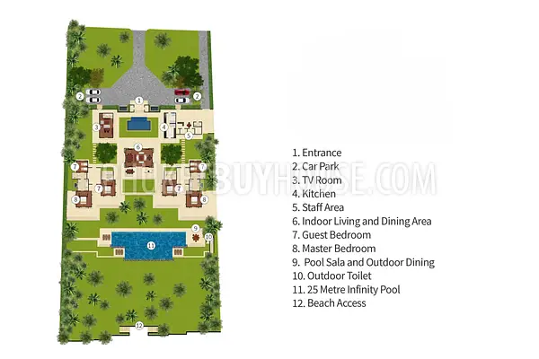 PHA22488: Breathtaking 6-Bedroom Beachfront Villa with Infinity Pool and Lush Gardens. Photo #2