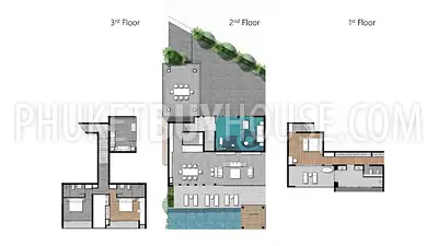 SUR7186: Elegant 3-Bedroom Villa on the Hill in Surin. Photo #6
