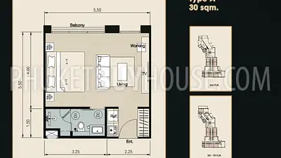 SUR6187: Studio in a New Project From a Famous Developer in Surin. Photo #32