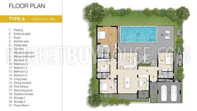 BAN7190: Four Bedroom Modern Villa in Bang Tao. Photo #6