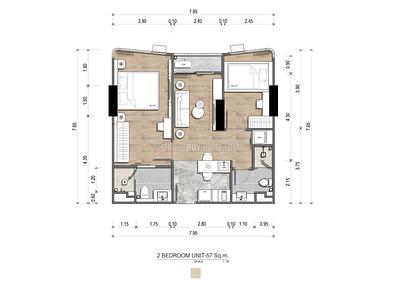 PAT22504: 2-Bedroom Apartment in a New Project with Stylish Design in Patong. Photo #4