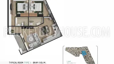 BAN22508:  Eco-Friendly 2-Bedroom Near Bangtao Beach. Photo #2