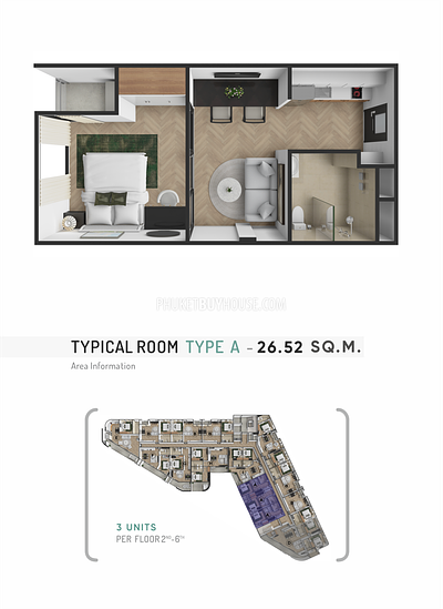 BAN22506: Modern Eco-Friendly Studio Near Bangtao Beach. Photo #2