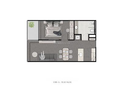 RAW22515: Ideal One Bedroom Sea View Apartment in the Heart of Rawai, Phuket. Photo #2