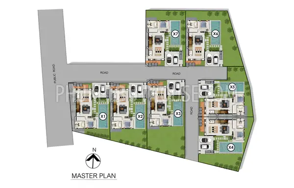 CHE22518: Limited 3 bedroom Pool Villas in Cherngtalay, Phuket. Photo #2
