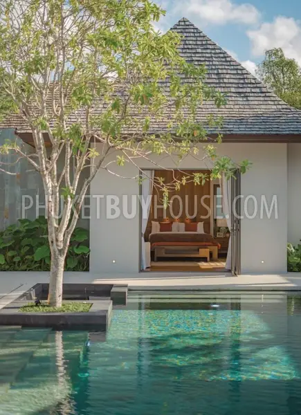 TAL22519: 4-Bedroom Thai-Balinese Pool Villa – Under Construction in Thalang, Phuket. Photo #8