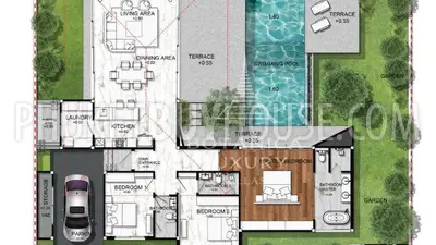 TAL7234: Modern Pool Villa in Thalang. Photo #4