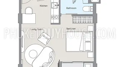 LAG7237: Functional Studio not far from Bang Tao Beach. Photo #2