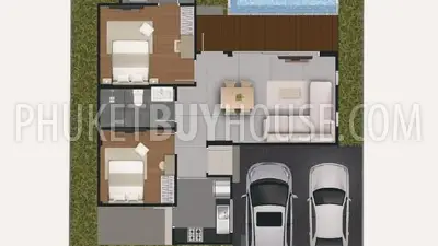 TAL22546: Two Bedroom Villa with Pool and Garden Space in Central Thalang. Photo #2