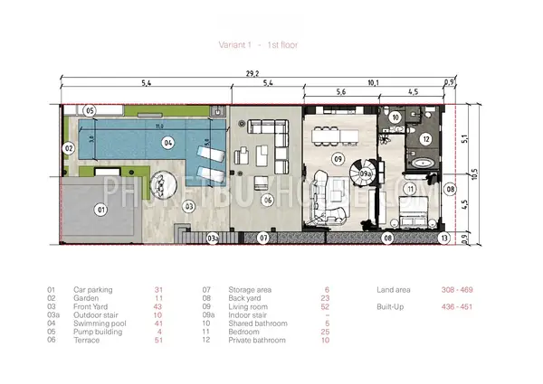 RAW22548: Modern Eco-Style 4 Bedroom Villa in Rawai with High-Tech Comfort and Private Pools (77% finished). Photo #3