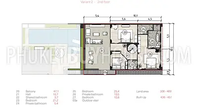 RAW22548: Modern Eco-Style 4 Bedroom Villa in Rawai with High-Tech Comfort and Private Pools (77% finished). Photo #6