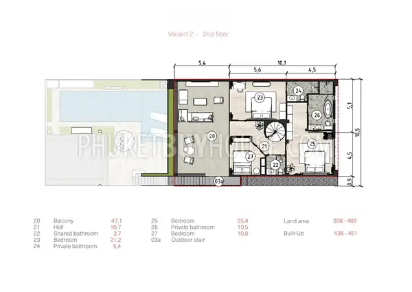RAW22548: Modern Eco-Style 4 Bedroom Villa in Rawai with High-Tech Comfort and Private Pools (77% finished). Photo #6