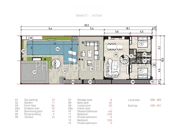 RAW22548: Modern Eco-Style 4 Bedroom Villa in Rawai with High-Tech Comfort and Private Pools (77% finished). Photo #4