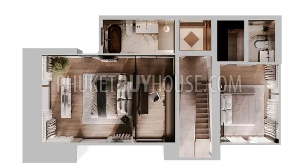 KAR22550: 3-Storey Pool Villas with Rooftop Options near Karon Beach. Fotoğraf #6